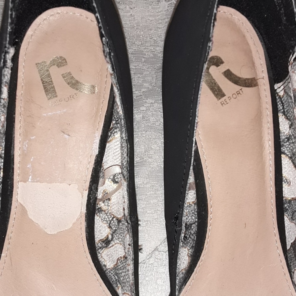 ???? Report Wmn "Halibut" Suede Wedge Heels 8.5 - Picture 4 of 5
